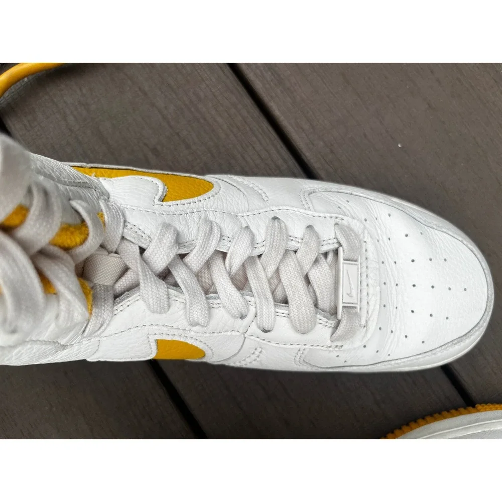 Nike Air Force 1 High 07 White University Gold Yellow Sneakers 315121-120 Mens 9